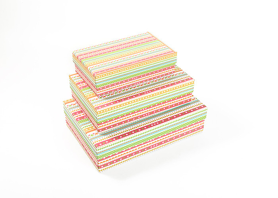Silk Packaging Apparel Packaging Box With Lids Colorful Cardboard